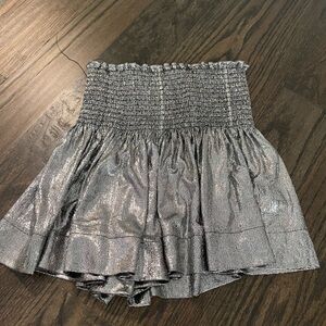 Silver Metallic Queen of Sparkles Skort